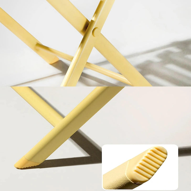 3-Piece Foldable Bistro Set, Red/Yellow/White – 2 Chairs & Round Table