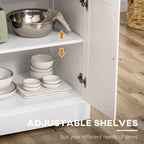 White / Grey Rolling Kitchen Island Cart with Storage – 1 Person