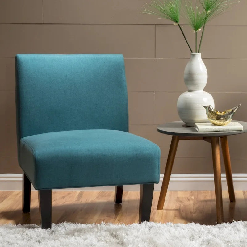  Kassi Modern Fabric Slipper Chair - 22.50 L x 29.50 W x 32.00 H