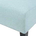 Grey / Light Blue / Light Grey / Dark Teal Contemporary Fabric Slipper Chair, Single Seat