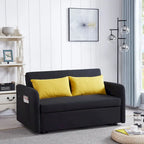 Grey / White / Black Convertible Sofa Bed with USB Port, Seats 2