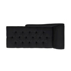 Jet Black / Beige / White / Blue / Yellow / Brown Tufted Rolled-Arm Chaise Lounge, Single