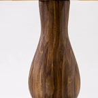 Distressed Jacobean / Antique Walnut Round Pedestal Dining Table, Seats up to 6