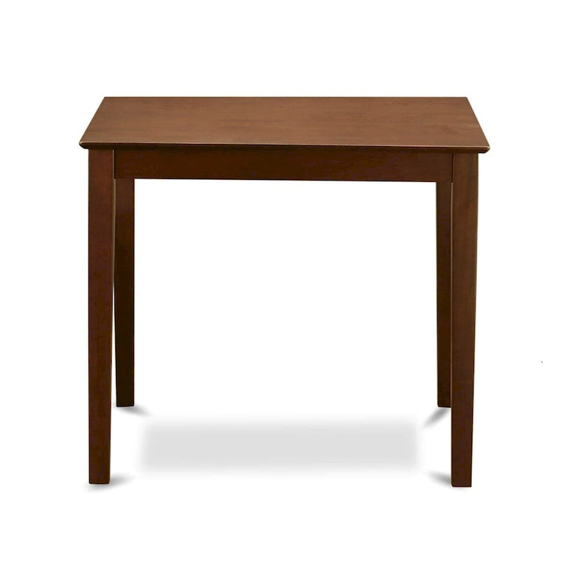 Mahogany / White Square Bar-Height Dining Table, Seats 2