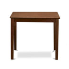 Mahogany / White Square Bar-Height Dining Table, Seats 2