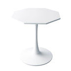 Porcelain White / Marble White / Marble Black 31.5" Octagonal Dining Table – Seats 2