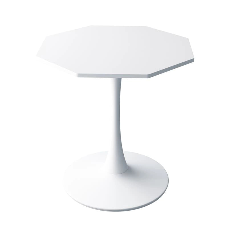 Porcelain White / Marble White / Marble Black 31.5" Octagonal Dining Table – Seats 2