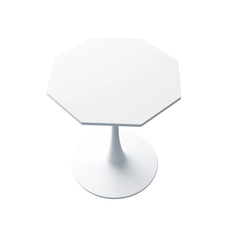 Porcelain White / Marble White / Marble Black 31.5" Octagonal Dining Table – Seats 2
