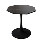 Porcelain White / Marble White / Marble Black 31.5" Octagonal Dining Table – Seats 2