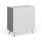 Acorn / White Mid-Century Modern 3-Drawer Small Chest