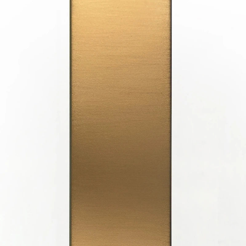 Brass / Blackened Bronze / Brass Walnut Geometric Steel & Glass Side Table – 1-Person