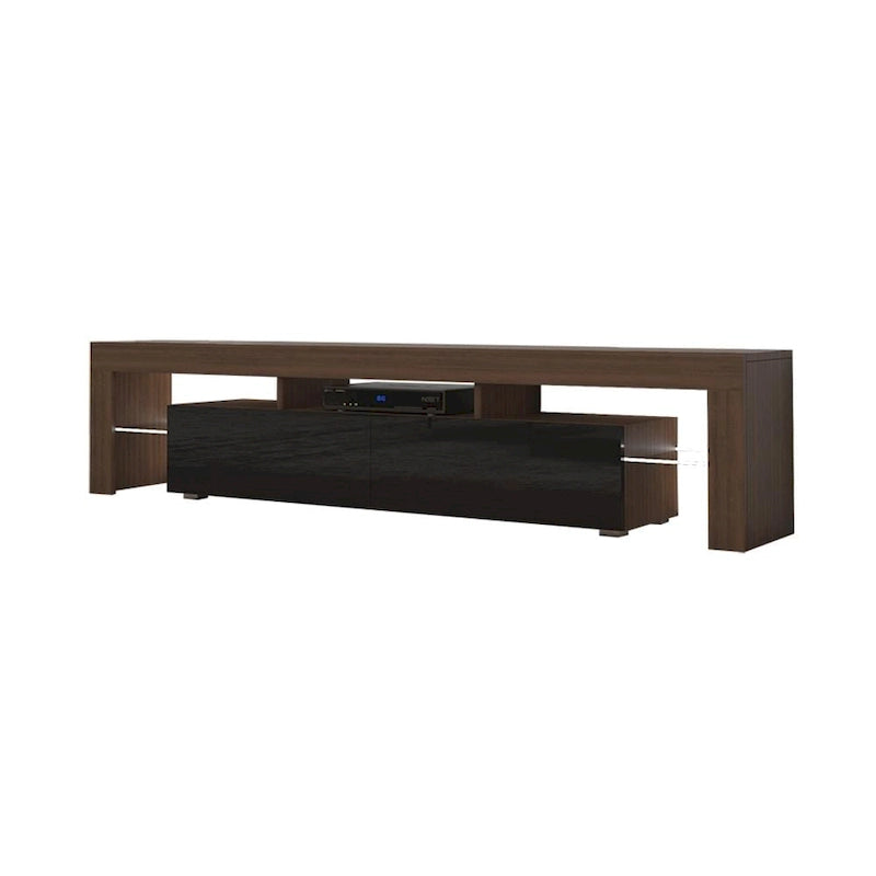Multi-Color 79" Modern TV Stand with LED Lights – Single