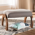 Contemporary Fabric Upholstered Ottoman by 