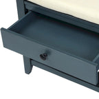 White / Navy Blue / Natural / Brown / Espresso Entryway Bench with Drawers – 2-Person
