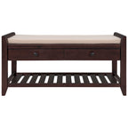 White / Navy Blue / Natural / Brown / Espresso Entryway Bench with Drawers – 2-Person