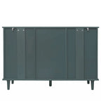 Blue / Dark Green 2-Door 3-Drawer Storage Cabinet, Classic Style, for 1