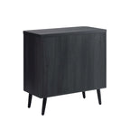 Oak / Maple / Grey Mid-Century Modern Accent Cabinet – Single