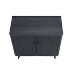 Oak / Maple / Grey Mid-Century Modern Accent Cabinet – Single