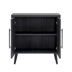 Oak / Maple / Grey Mid-Century Modern Accent Cabinet – Single