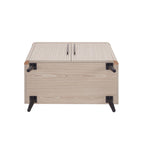 Oak / Maple / Grey Mid-Century Modern Accent Cabinet – Single