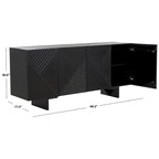  Couture Hewitt 4 Door Wood Sideboard - 68Wx18Dx30H